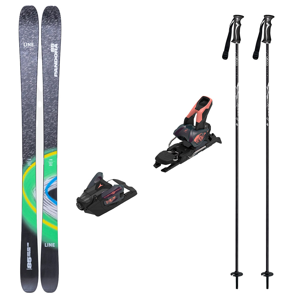 Line Pandora 85 Adult Skis with Atomic Strive 12 Ski Package 2026