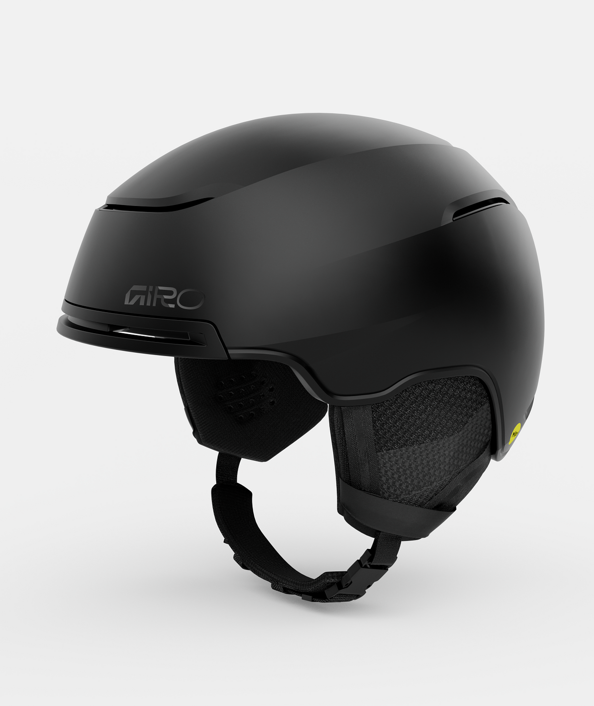 JacksonMIPS-Black Giro helmet on a light gray background