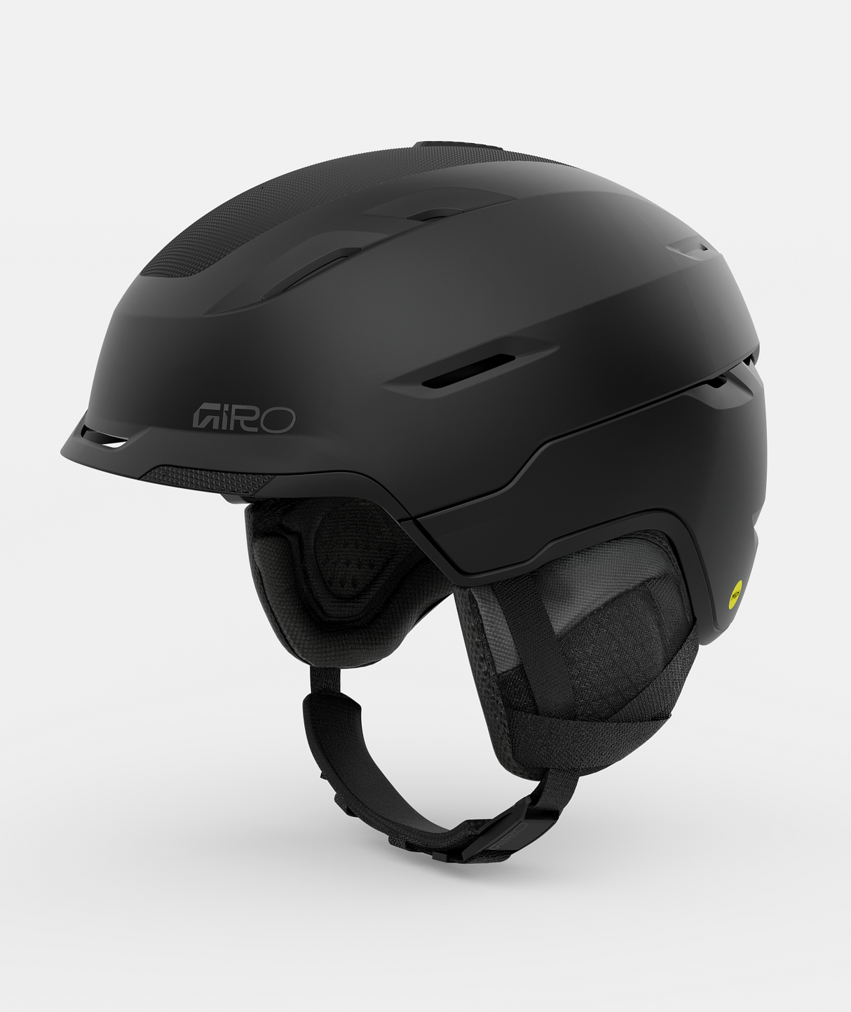 Tor Spherical-Black Giro helmet on a light gray background