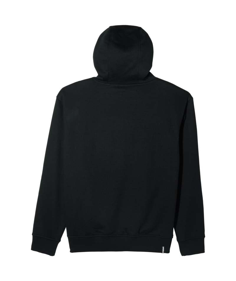 32TechHoodie-Black sweatshirt on a white background
