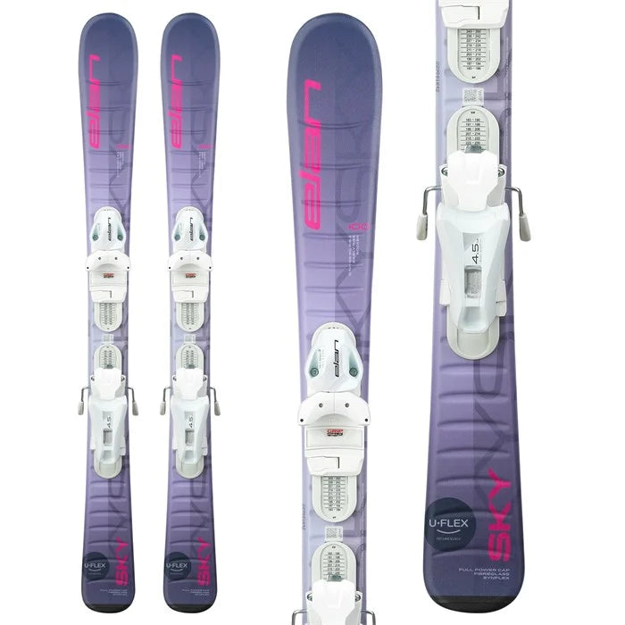Elan Sky JRS (EL 4.5 70cm-130cm System Bindings) Girls Skis 2025