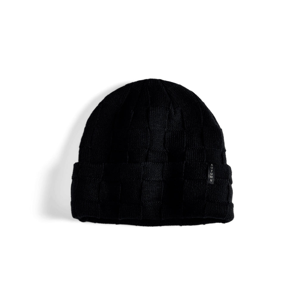 Autumn Wool Checker Knit Hat 2025