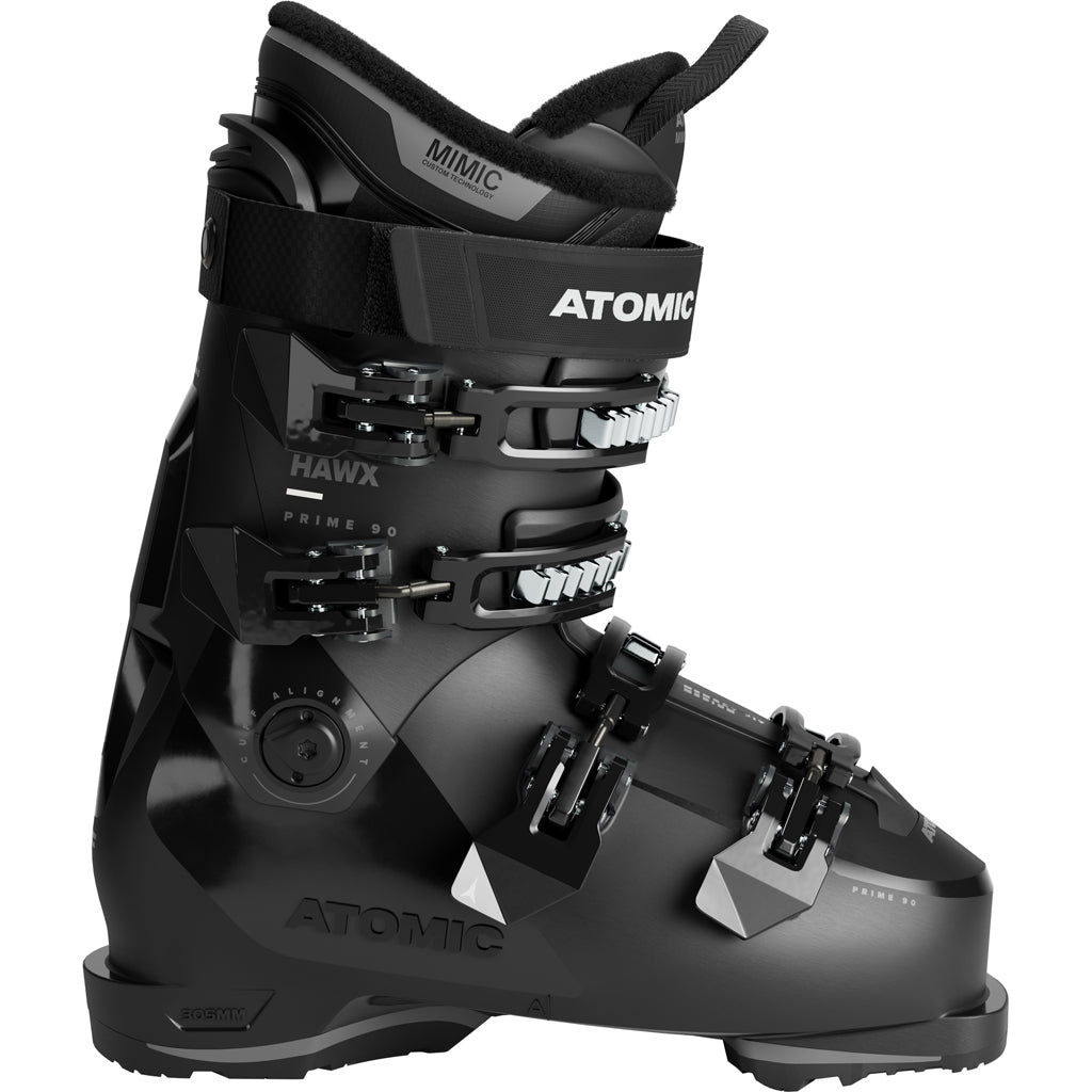 MHawxPrime90-Black Atomic ski boot on a white background
