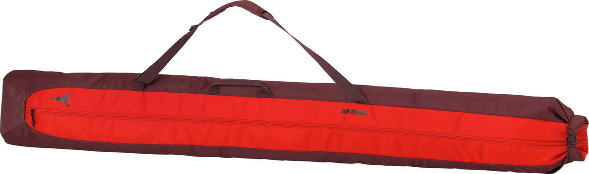 Ski Bag-Red ski bag with a handle on a white background