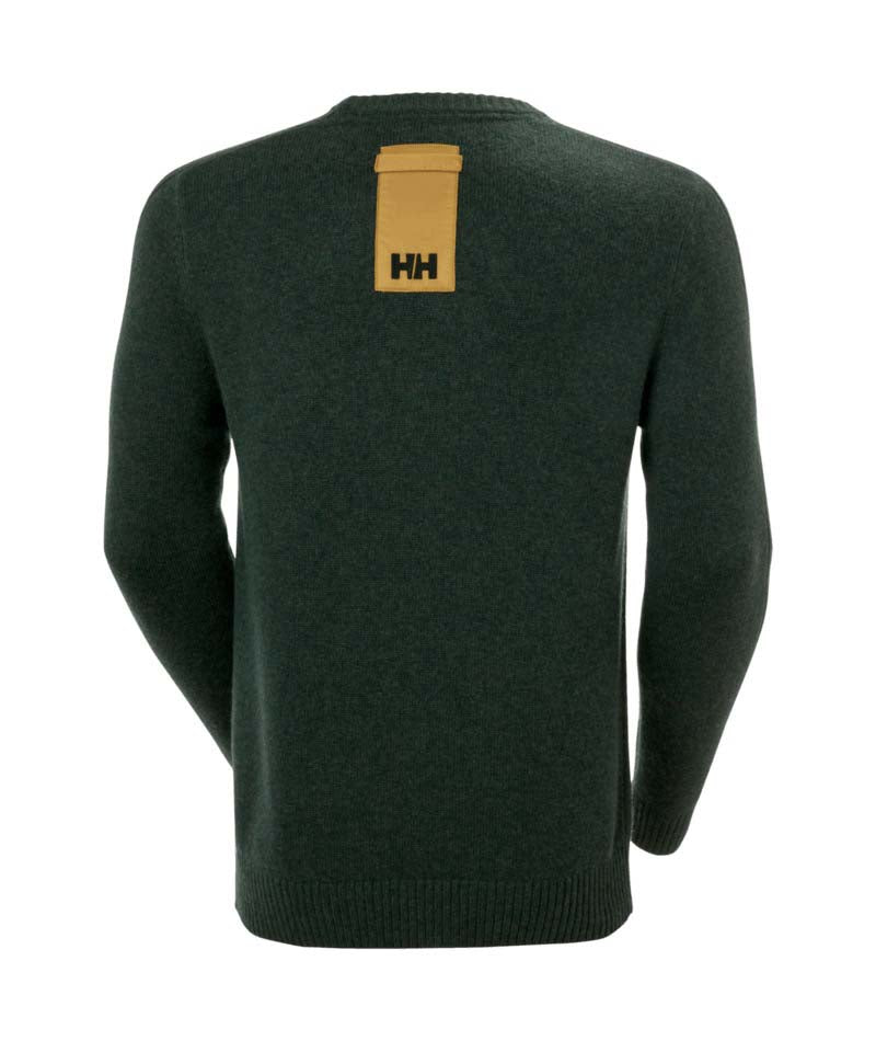 AftonKnitSweater-Green sweater with 'APRÈS' text on a white background