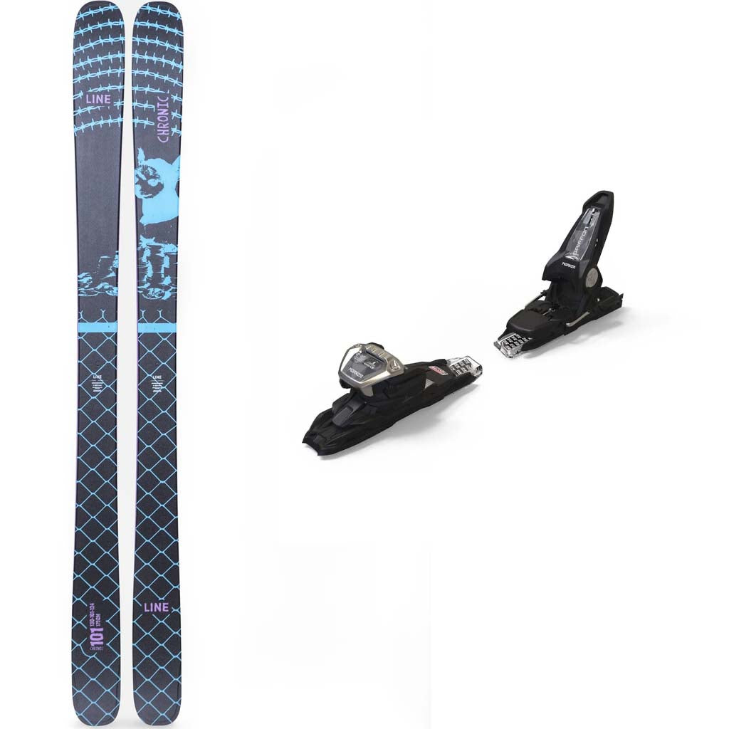 Line Chronic 101 with Marker Griffon 13 Demo Skis 2026