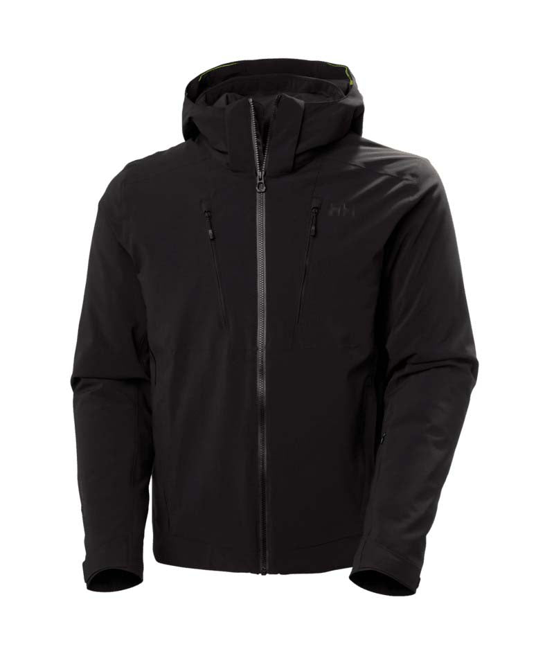 Alpha4.0Jacket-Black jacket with a hood on a white background