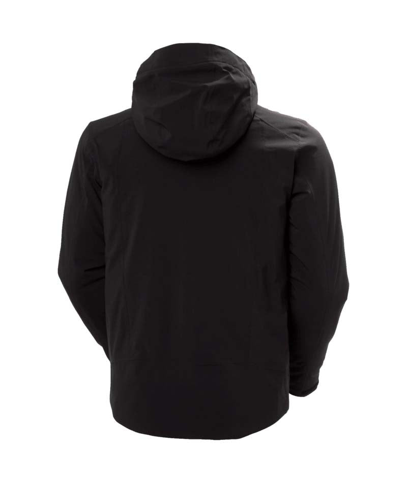 Alpha4.0Jacket-Black jacket with a hood on a white background