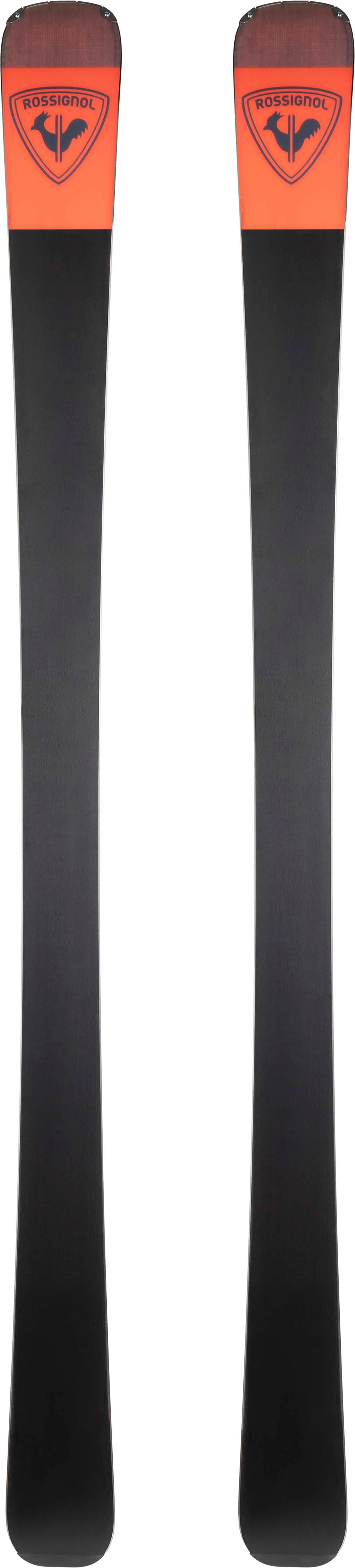 Arcade88Flat- Orange and black base of the ski on a white background