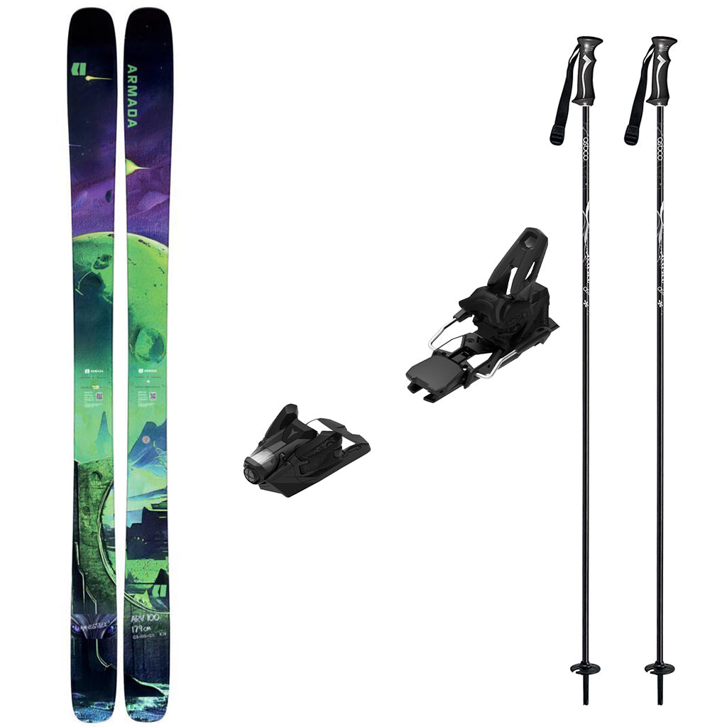 Armada ARV 100 Madsteez Adult Skis 2027 with Strive 14 Bindings Ski Package