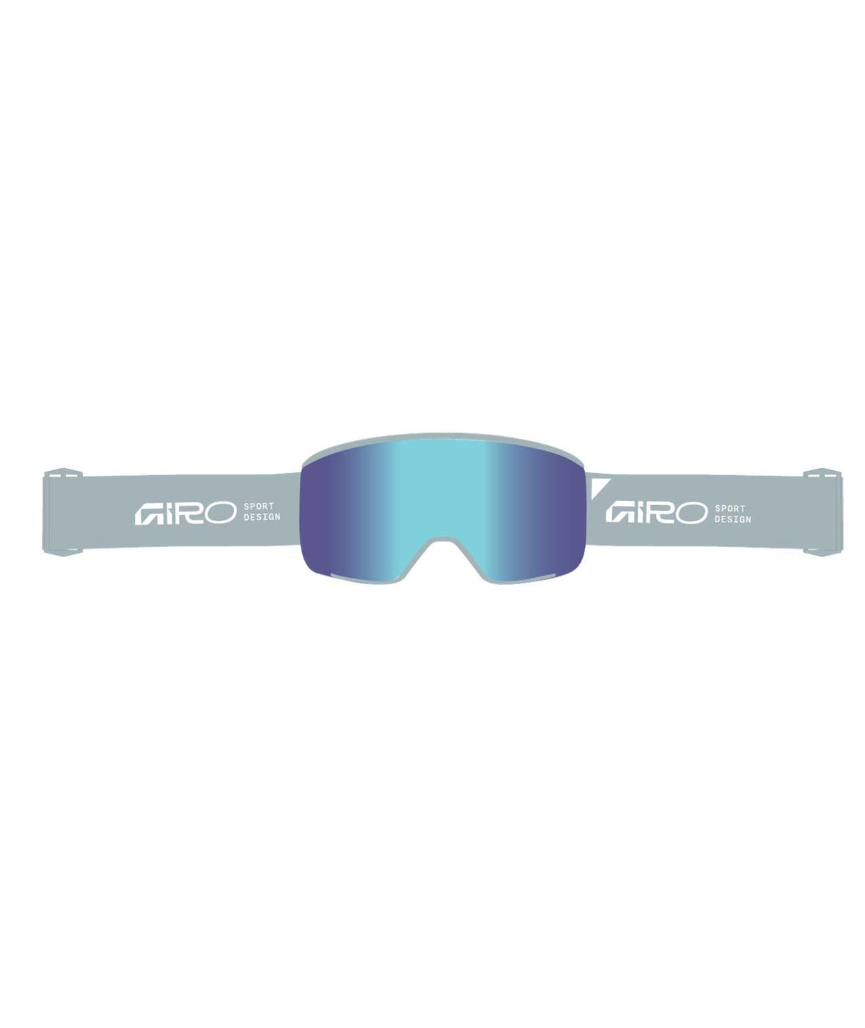 AxisGoggle-Giro ski goggles lens on a white background