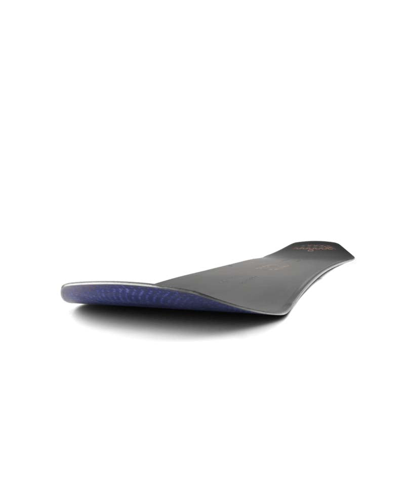 Benchwarmer- Black multicolored snowboard on a white background