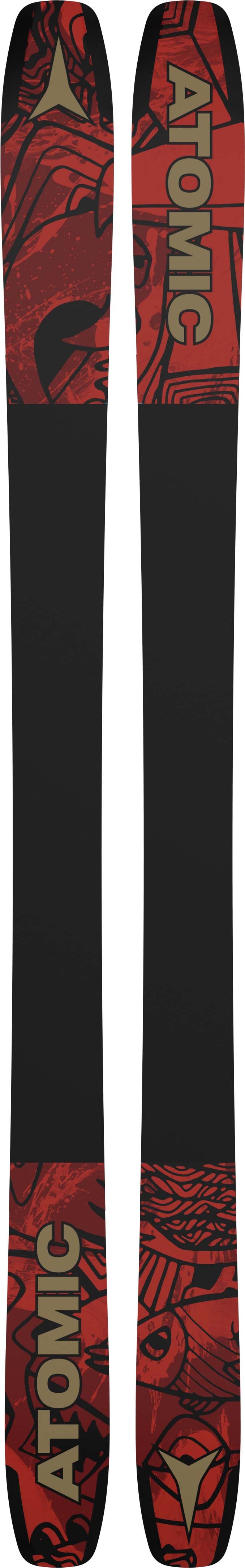 Bent100- Black and red base on a white background
