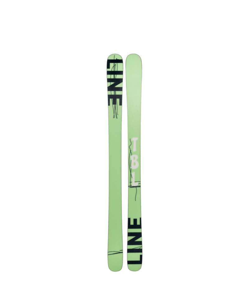 Blend_TBL- Two skis with a colorful design on a white background