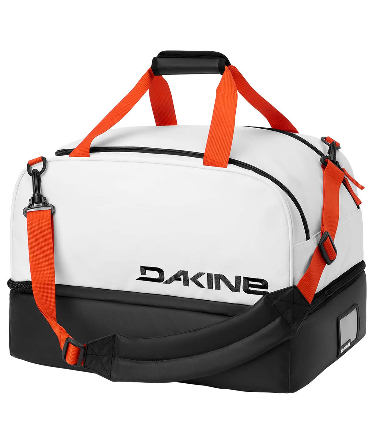 BootLocker69L-White boot bag on a white background