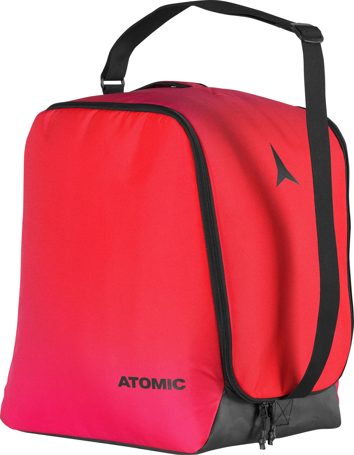 BootandHelmetBag-Red and black shoe bag with a visible brand logo on a white background