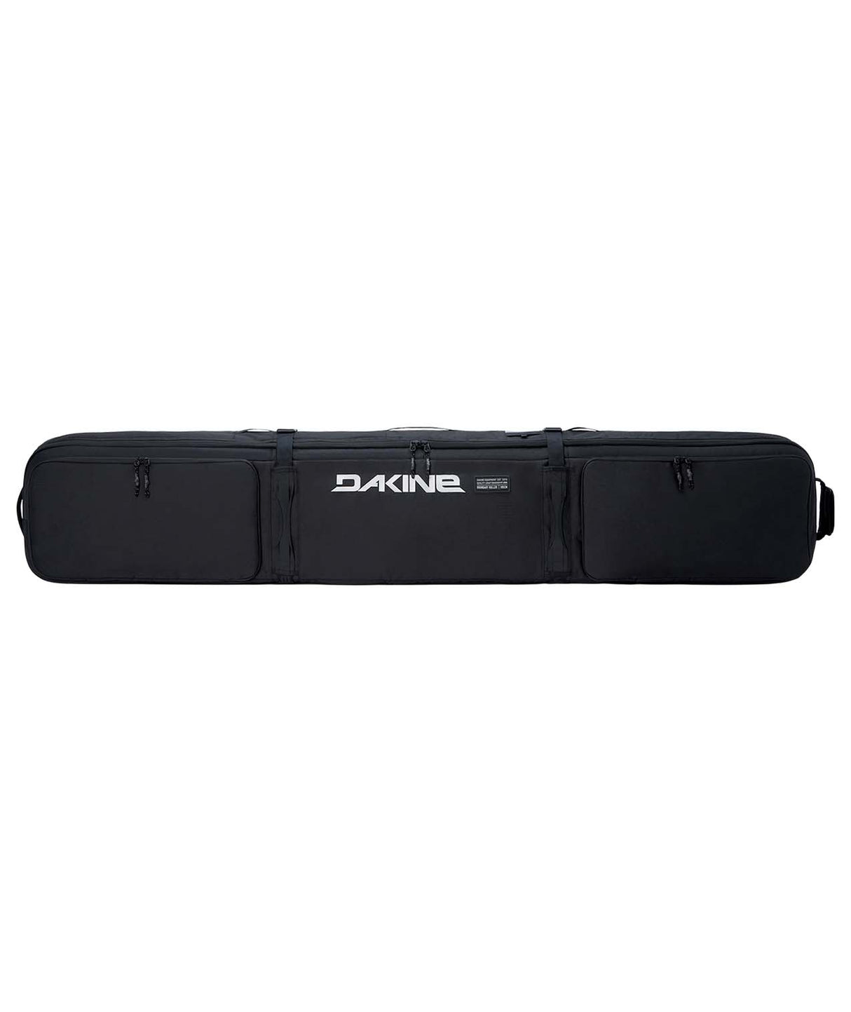 BoundarySkiRollerBag-Black Dakine ski bag on a white background