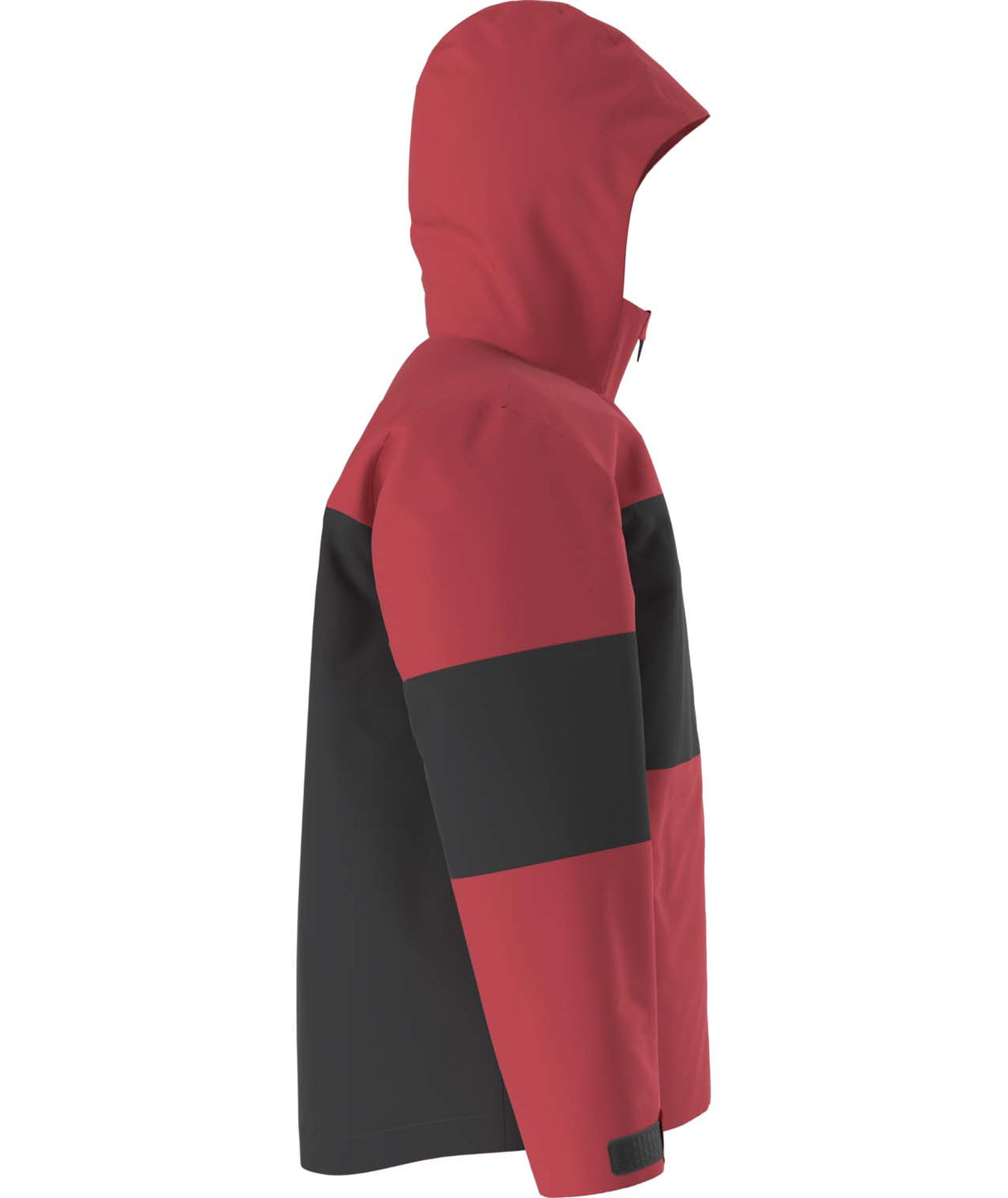 BoysFreedomInsulatedJacket-Red and black jacket with The North Face logo on a white background