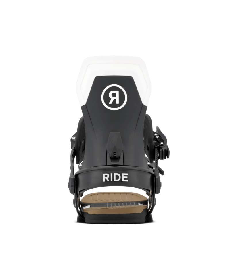 Circuit- Black and white snowboard binding on a white background