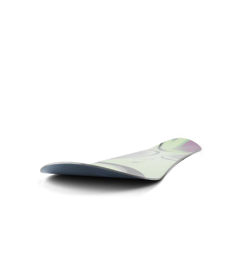 Compact- Multicolored snowboard on a white background