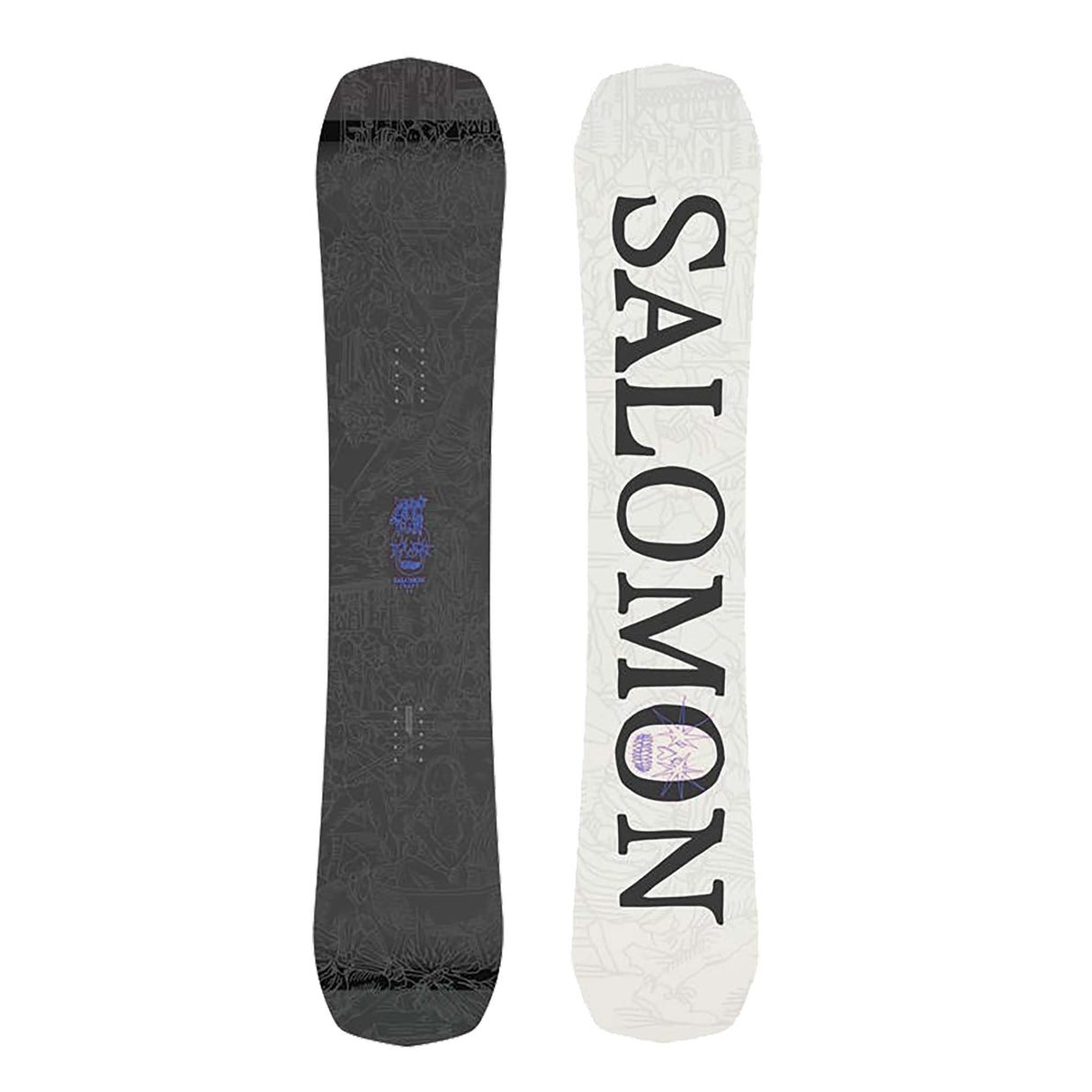 CraftLTD- Multi colored snowboard on a white background