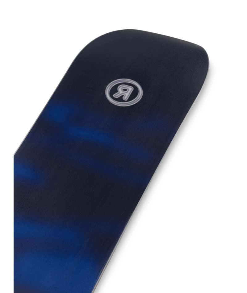 Current- Blue snowboard on a white background