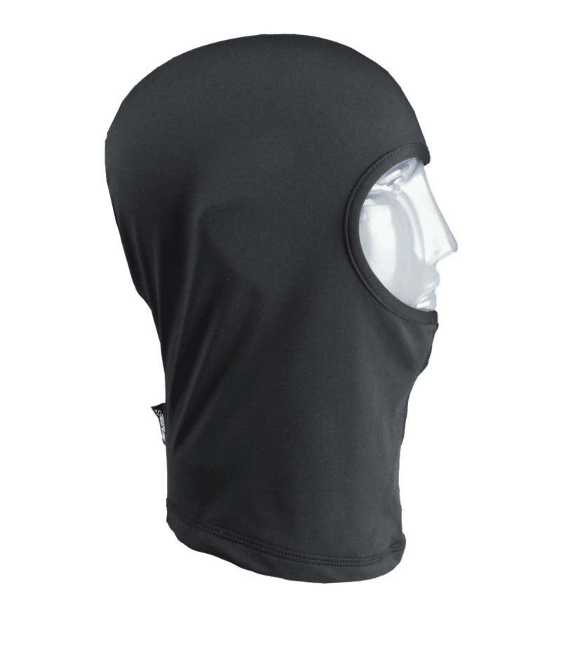 DynamaxBalaclava- Black balaclava shown on a white background