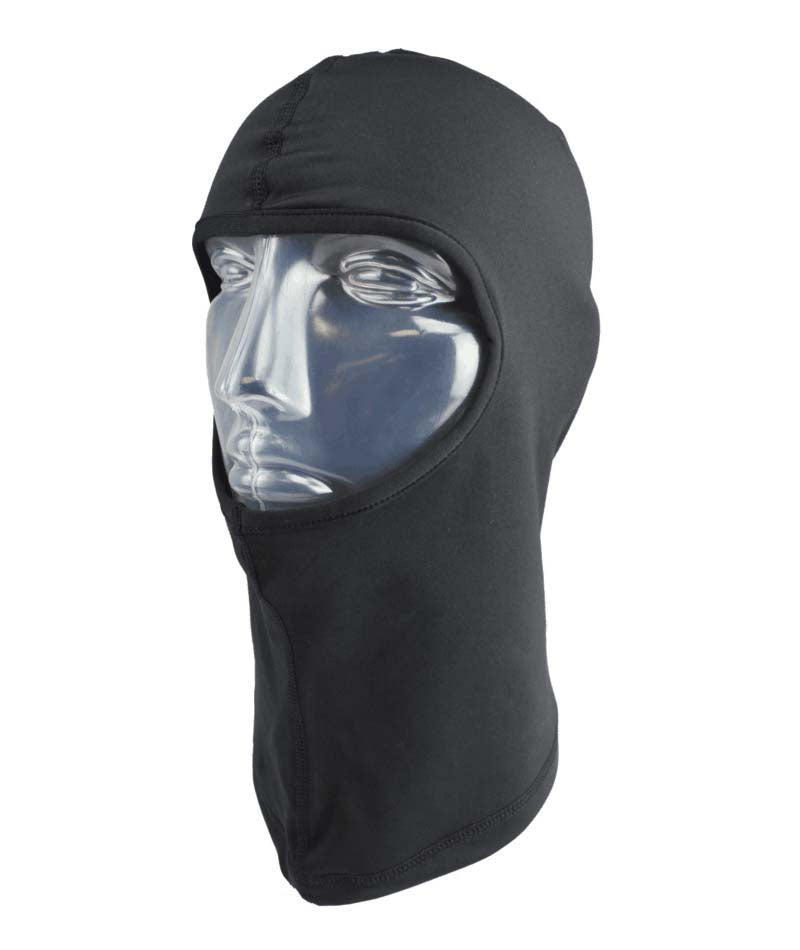 DynamaxBalaclava- Black balaclava shown on a white background