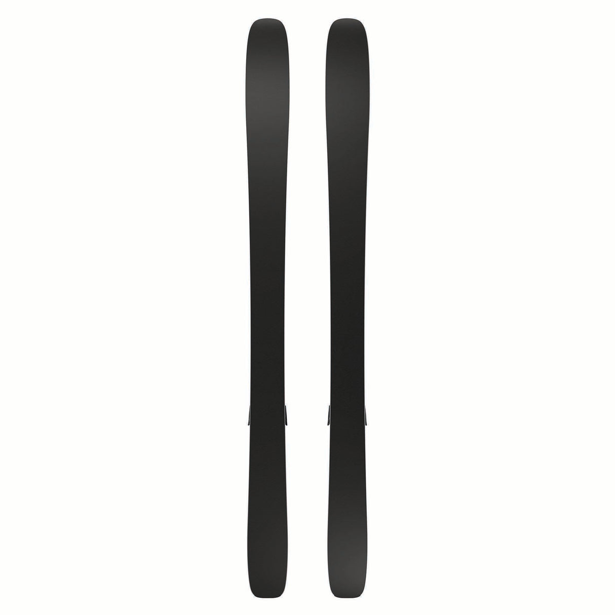EQST92M11GW-Pair of black skis on a white background