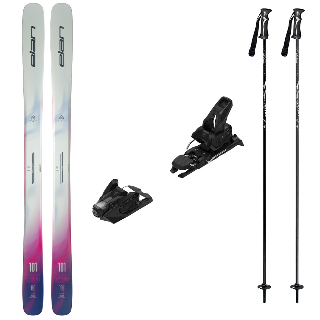 Elan Playmaker 101 Skis 2027 with Strive 12 Bindings Ski Package
