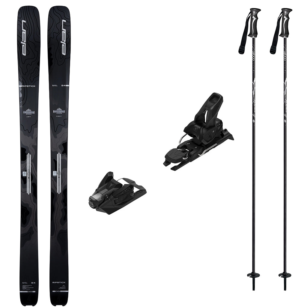 Elan Ripstick 94 W Black Edition Skis 2027 with Strive 12 Bindings Womens Ski Package