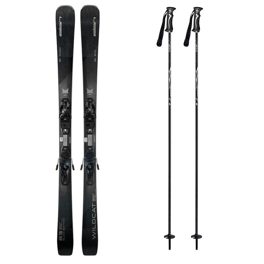 Elan Wildcat 83 Black Edition with ShiftX ELX 11.0 System Bindings Womens Ski Package