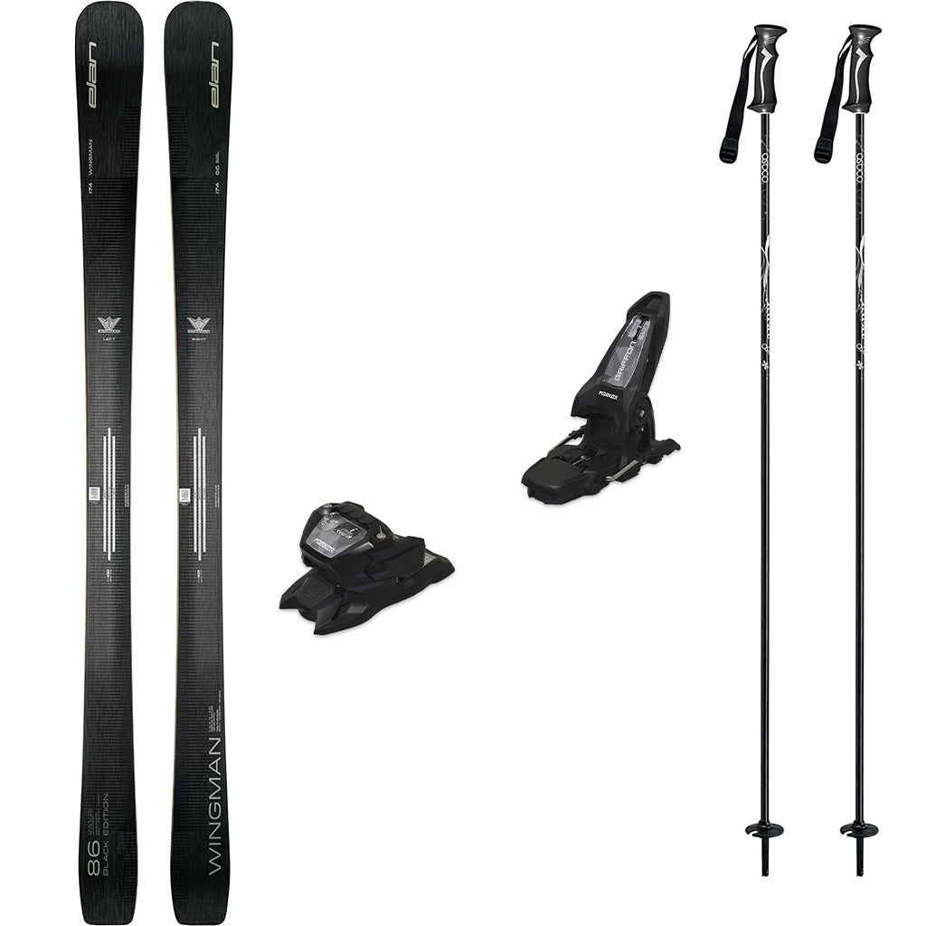 Elan Wingman 86 Black Edition Skis 2027 with Marker Griffon 13 Bindings Ski Package