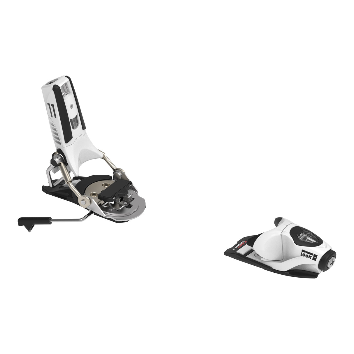 Pivot 2.0 11-Pair of ski bindings on a white background