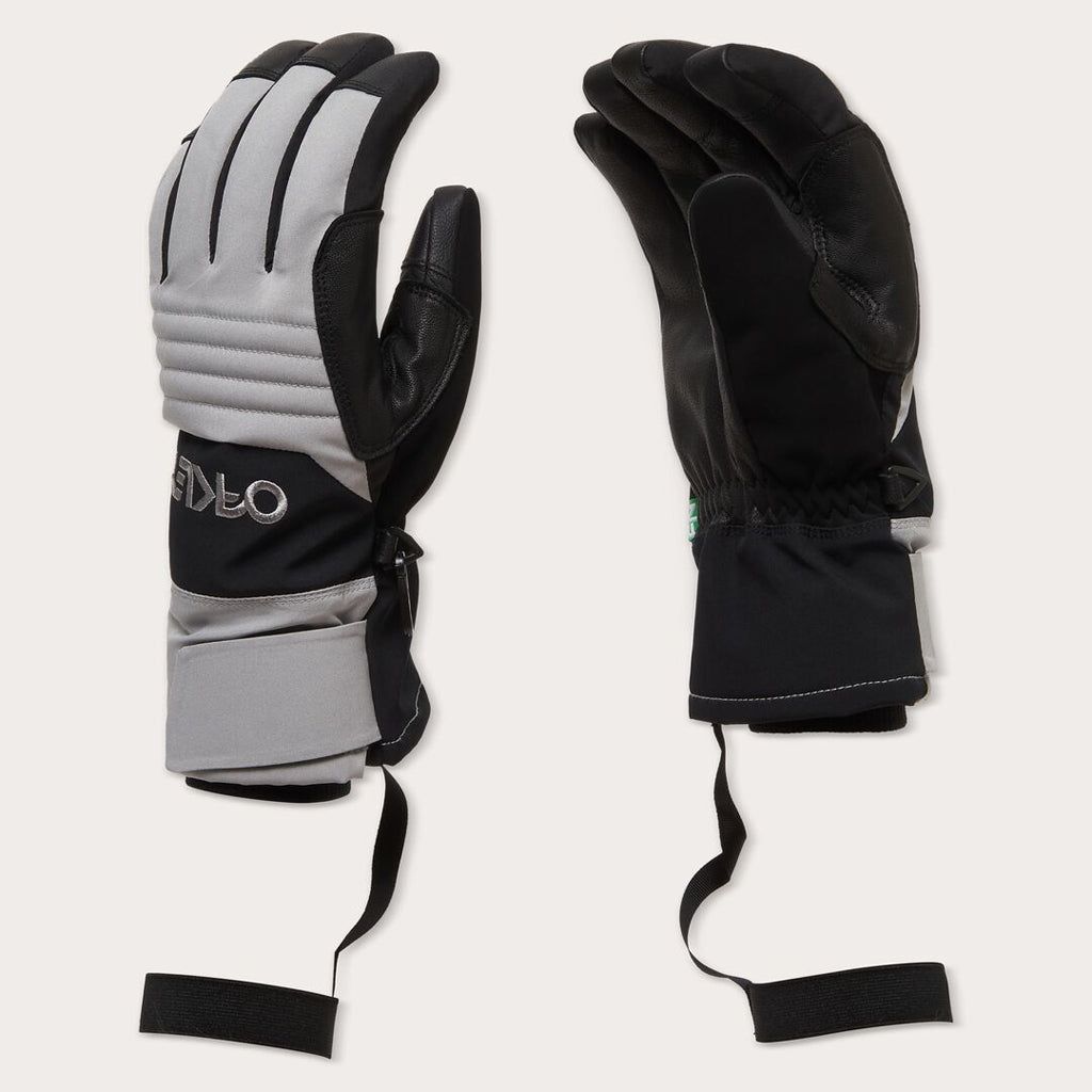 B1B Glove-Pair of grey and black gloves on a light gray background