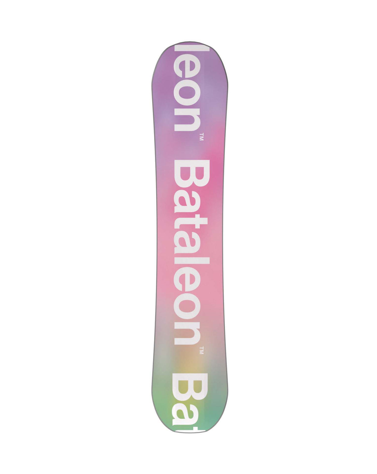 Feelbetter- Colorful tie-dye snowboard on a white background