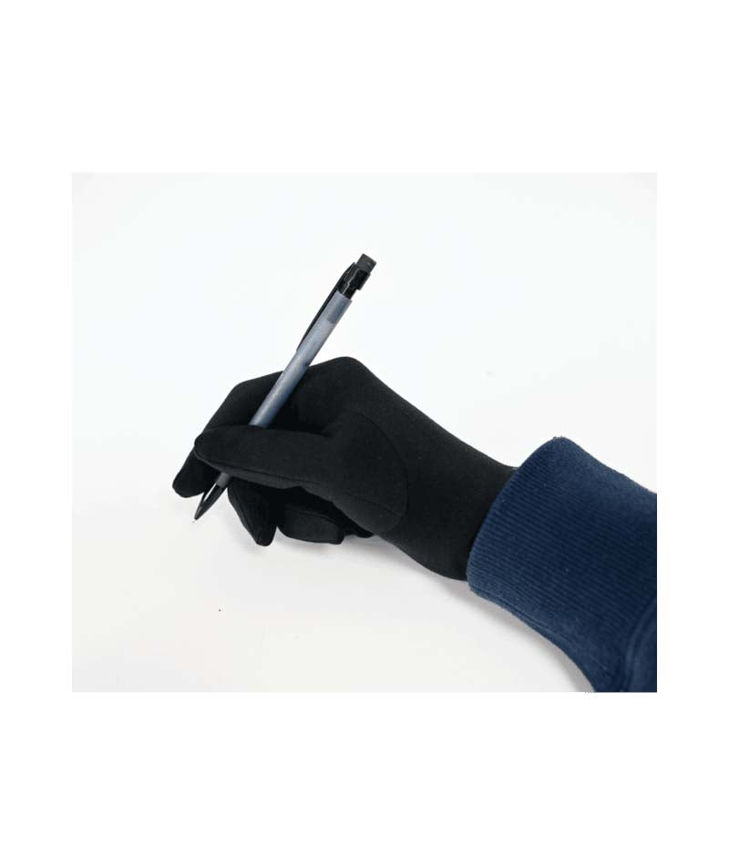 HeatwaveGloveLiner- Black glove liner shown on a white background