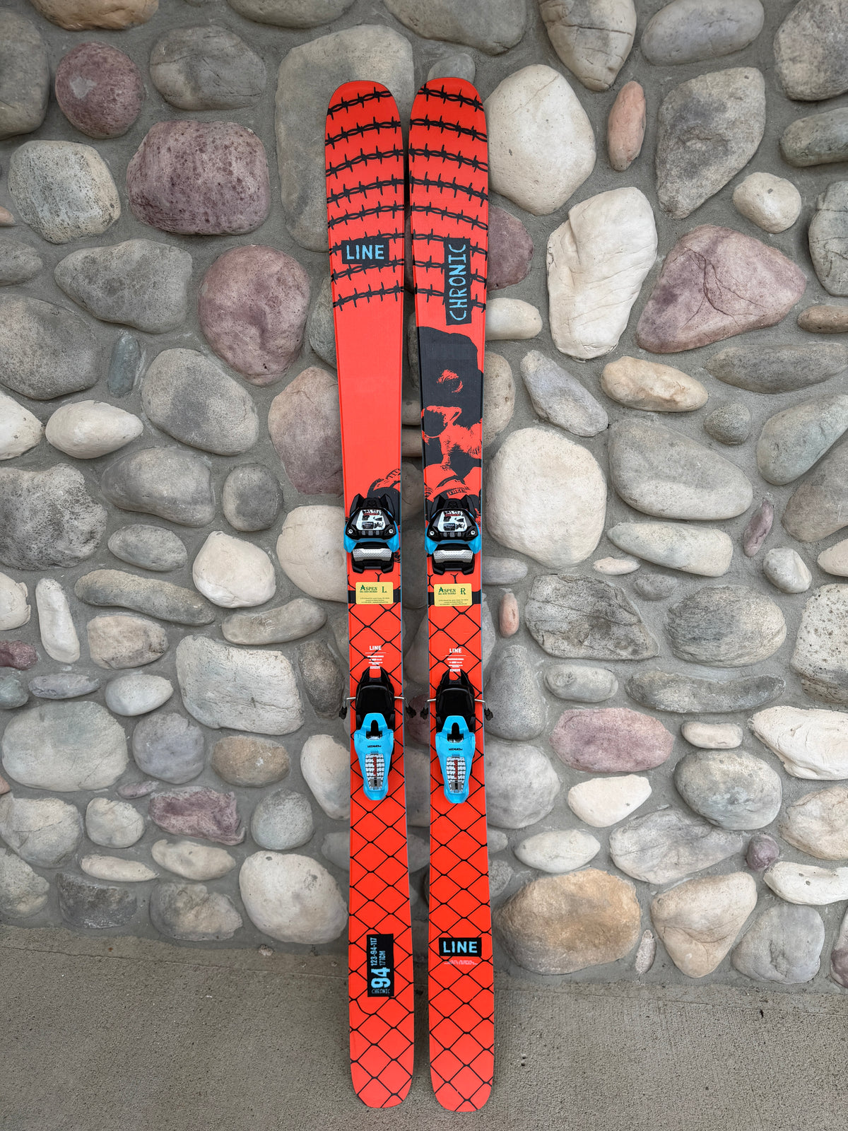 Line Chronic 94 Adult Skis 2026 with Marker Griffon 13 Bindings Ski Package