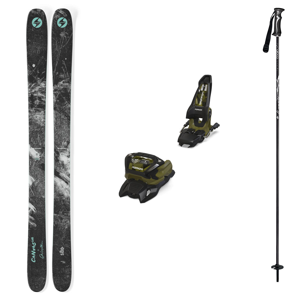 Blizzard Canvas 108 with Marker Griffon 13 Mens Ski Package 2027
