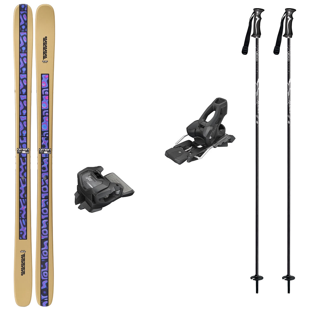 K2 Omen 90 Skis 2027 with Tyrolia Attack 11 Bindings Mens Ski Package
