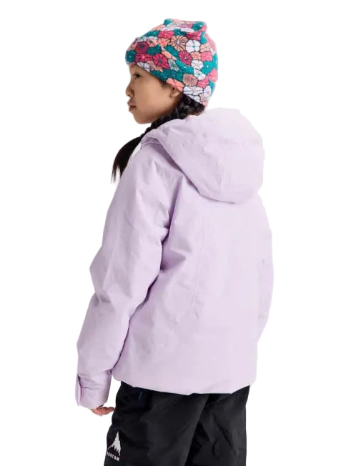 Kids_HillslopeJacket-Light purple jacket with a hood on a white background