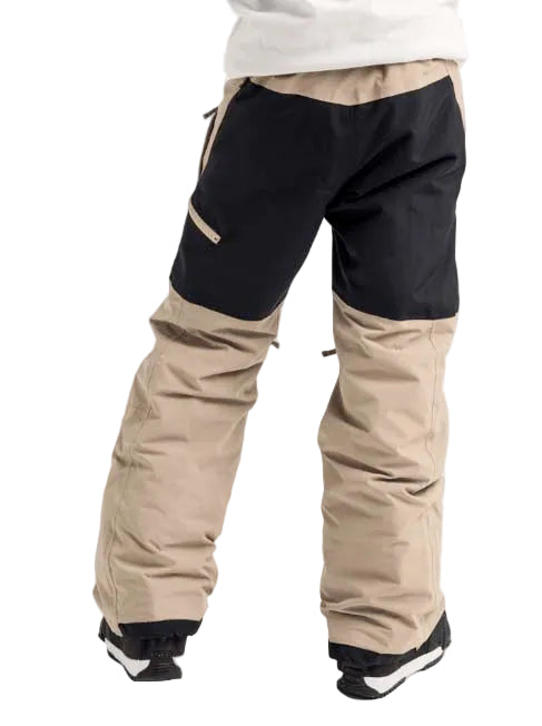 Kids_Skylar2LPants-Beige and black pants on a white background