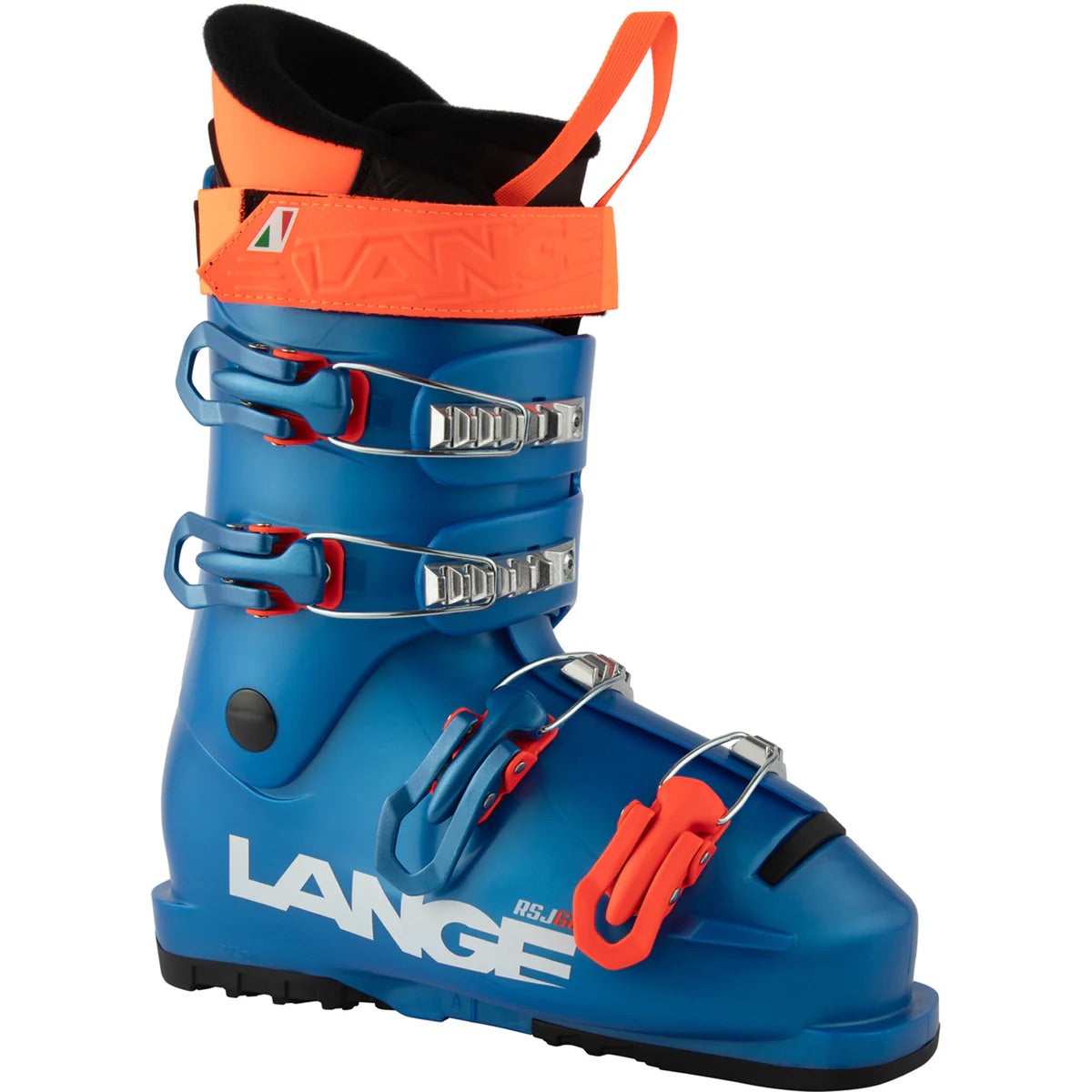 LangeRSJ60SkiBoot- Lange ski boot on a white background