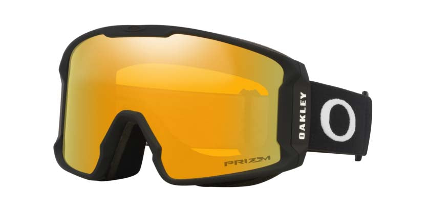 LineMinerM-Oakley goggles with yellow lens on a white background