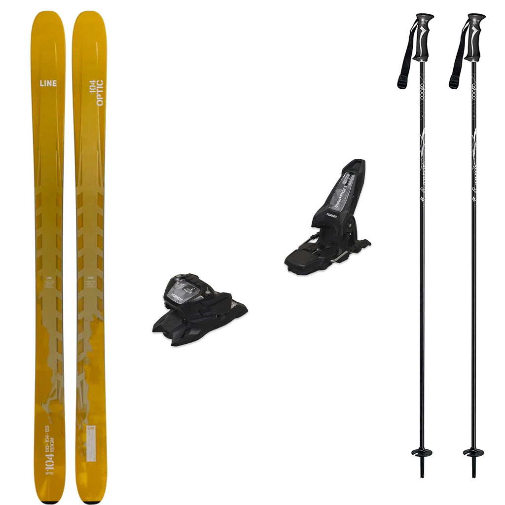 Line Optic 104 Skis 2027 with Marker Griffon 13 Bindings Ski Package