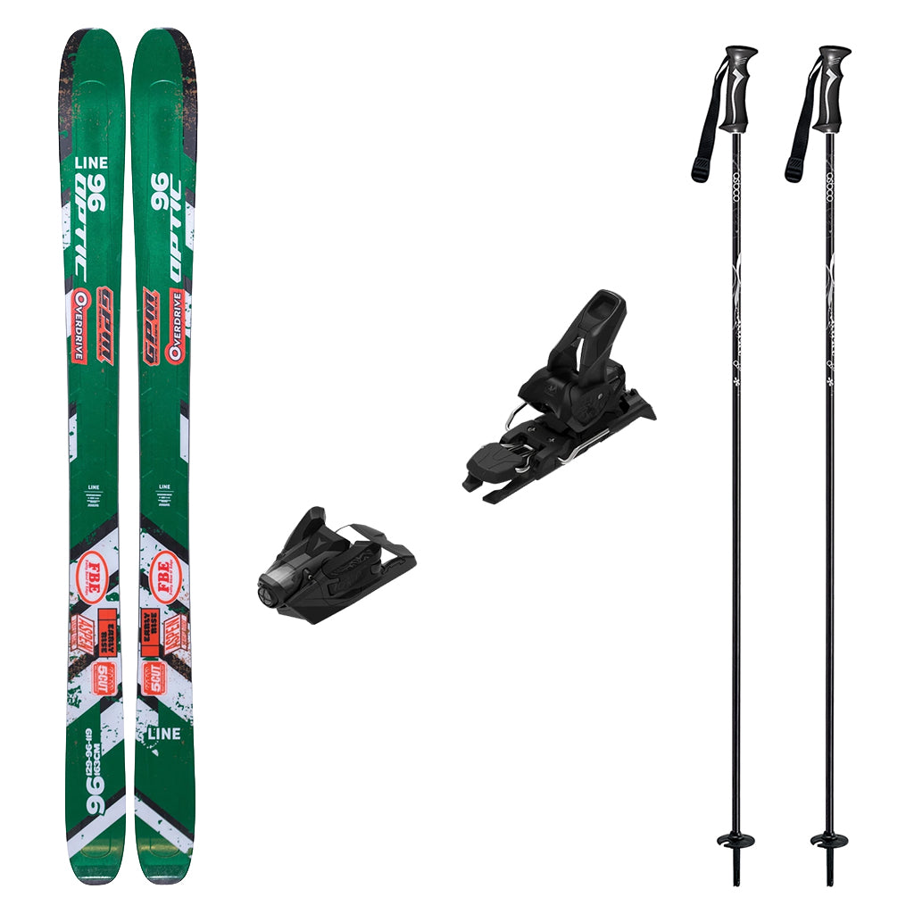 Line Optic 96 Mens Skis 2026 with Strive 12 Bindings Ski Package