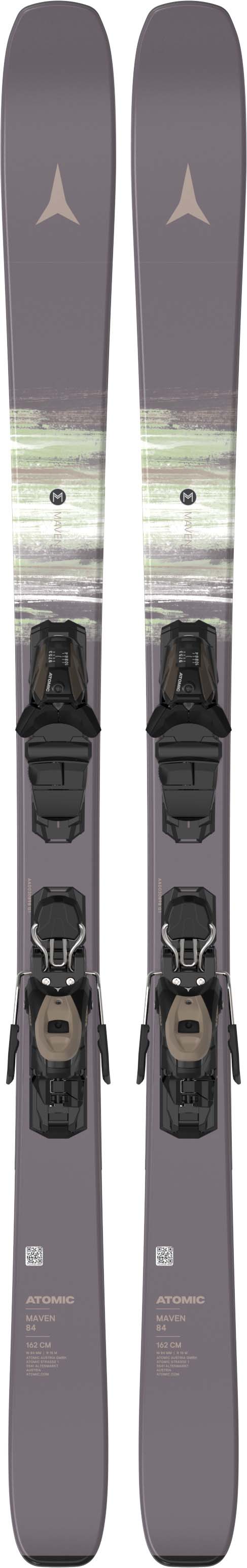 MAVEN84- Light purple skis on a white background