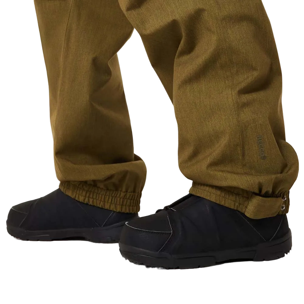 MBaldfaceShellPant-Army green ski pants on a white background