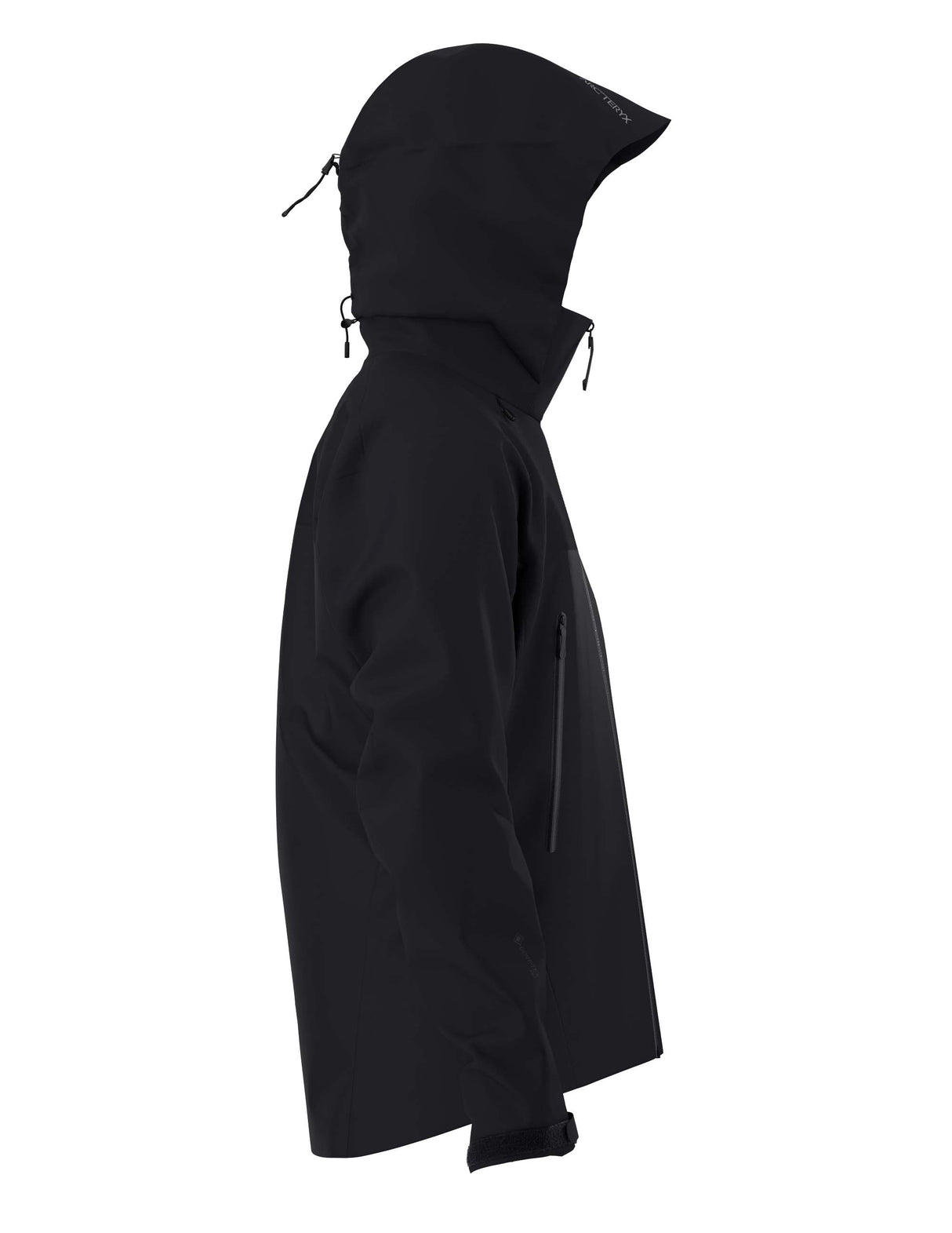 MBetaARJacket-Black jacket with a brand logo on a white background