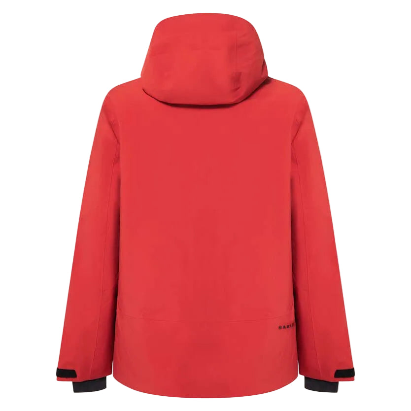 MCanopyIns.Jacket-Red jacket with a brand logo on a white background